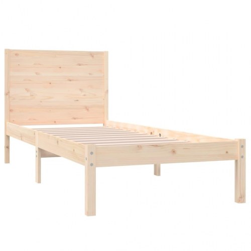 Sengeramme 90 x 190 cm i massivt fyrretræ