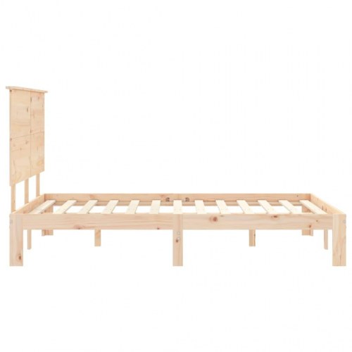 Sengeramme uden madras 140x200 cm massivt fyrretræ