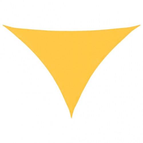 Solsejl trekantet 3×3×4,24 m - oxfordstof, gul