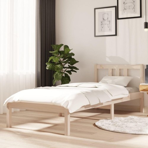 Sengeramme i massivt fyrretræ 75 x 190 cm