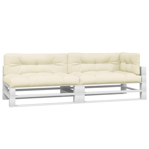Hynder til pallesofa 5 stk. cremefarvet