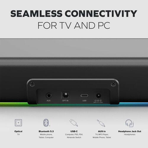 Trådløs soundbar Creative Technology Blaster GS5 Sort