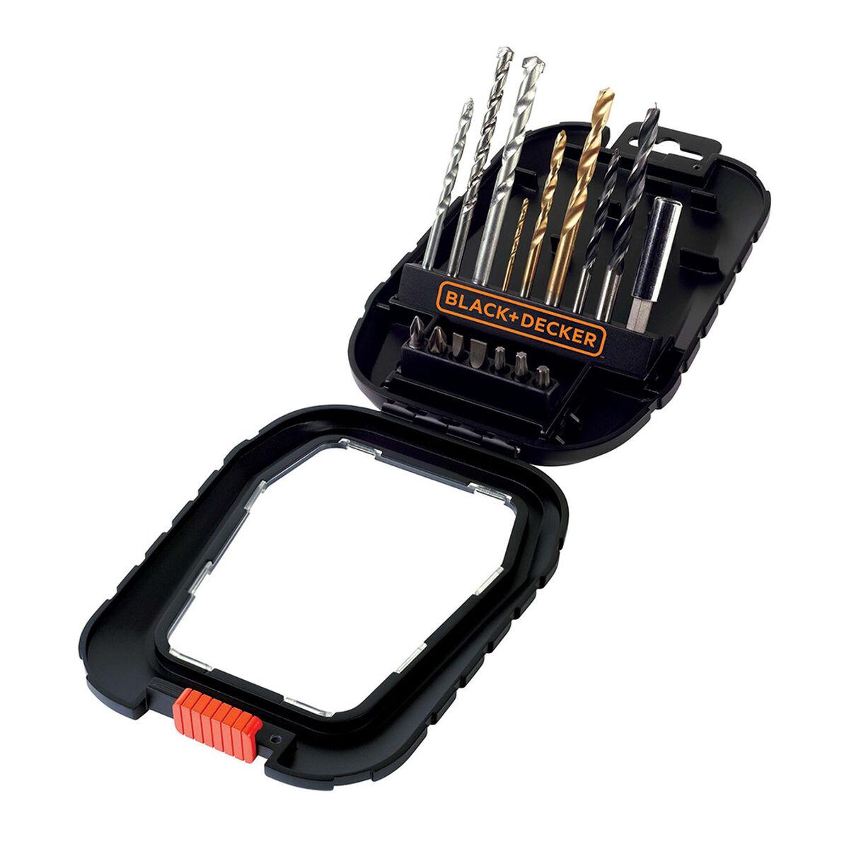 Black & Decker bit- og borsæt - 16 dele i stål