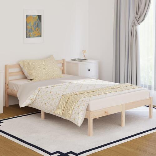 Sengeramme 120x200 cm massivt fyrretræ (OUTLET A)