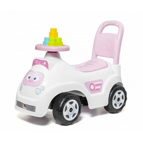 Gåbil Moltó - pink plastik, fra 18 mdr.