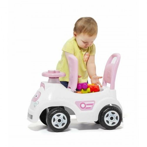 Gåbil Moltó - pink plastik, fra 18 mdr.