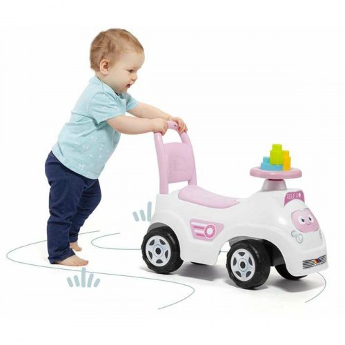 Gåbil Moltó - pink plastik, fra 18 mdr.