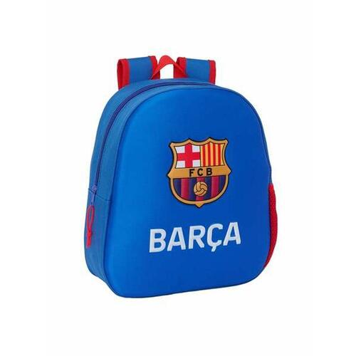 Skoletaske F.C. Barcelona Blå 27 x 33 x 10 cm 3D
