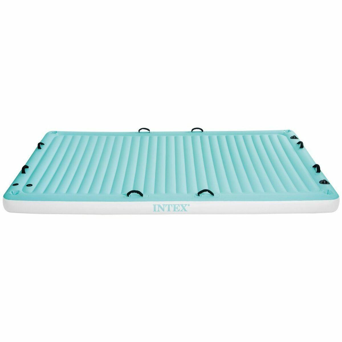 Luftmadras Intex Water Lounge 310 X 183 Cm Hvid Turkisblå