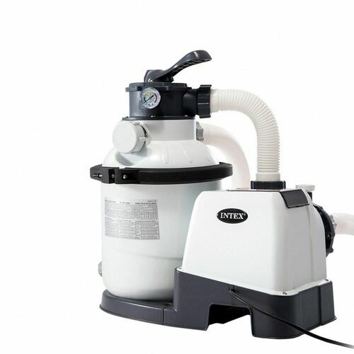 Rundt Bassin med Filtersystem Intex 478 x 124 cm 16.500 l Cirkulær