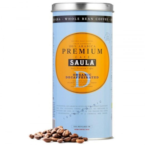 Hele kaffebønner Saula økologisk koffeinfri 500 g (30121644)