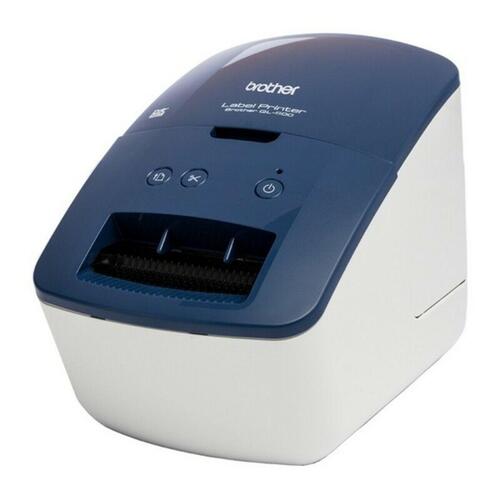 Labelprinter Brother QL600BXX1 300 dpi 71 mm/s USB 2.0 Blå Hvid Sort Blå/hvid