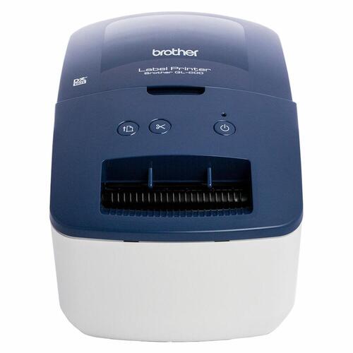 Labelprinter Brother QL600BXX1 300 dpi 71 mm/s USB 2.0 Blå Hvid Sort Blå/hvid