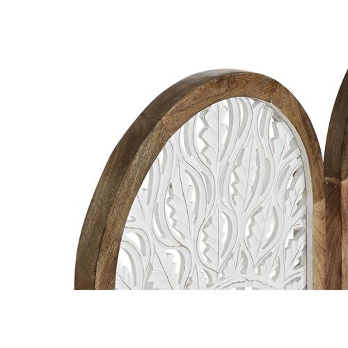 Vægdekoration Home ESPRIT Hvid Natur Mandala Araber 45 x 3,3 x 95 cm (2 enheder)
