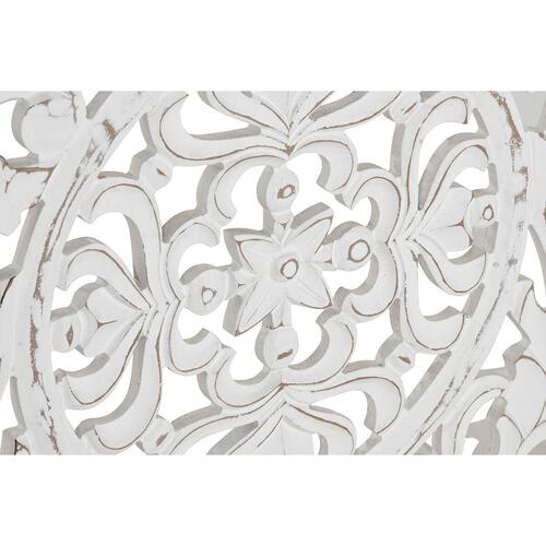 Vægdekoration Home ESPRIT Hvid Natur Mandala Araber 45 x 3,3 x 95 cm (2 enheder)