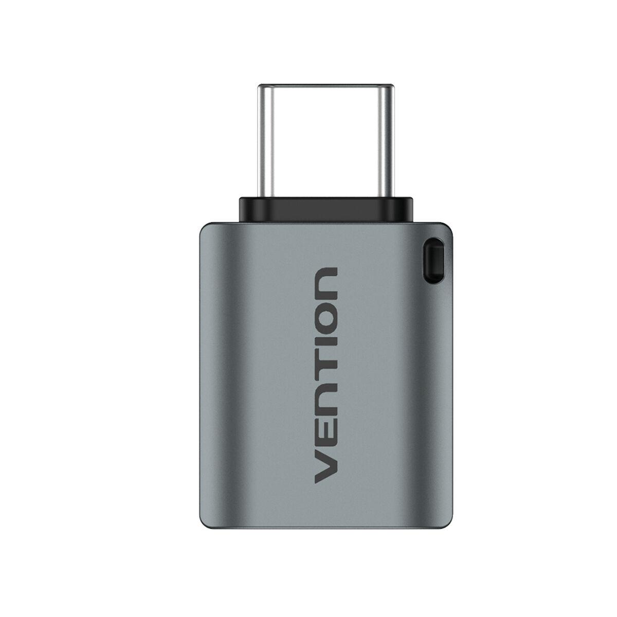 USB-C OTG adapter â Vention, USB 3.0 til USB-A hun, grÃ¥ aluminium