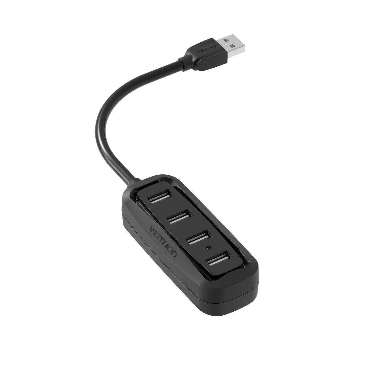USB Hub Vention VAS-J43-B015 Sort