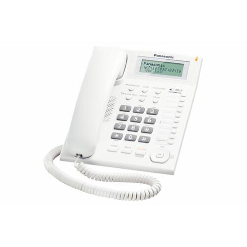 Fastnettelefon Panasonic KX-TS880EXW LCD Hvid