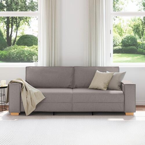 Sofa Stole Lys Grå 59 cm Stof Taupe Polyesterblanding Medium