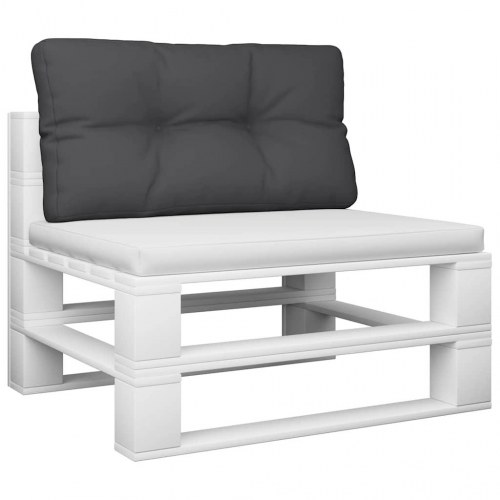 Pallehynde 80 × 40 × 12 cm - stof, sort