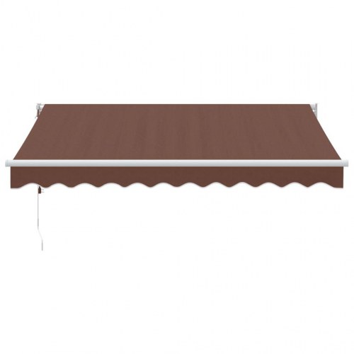 Markise med automatisk betjening 300 x 250 cm - brun