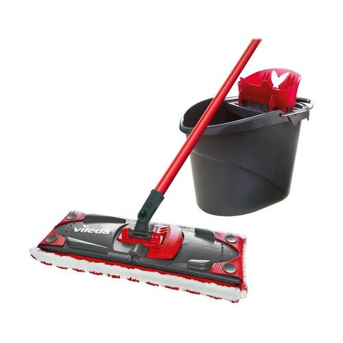 Gulvmoppe med dobbeltvirkende spand Vileda Sort (OUTLET B)