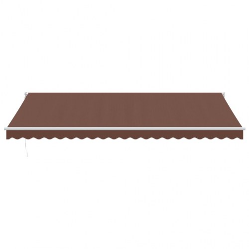 Markise 500 × 300 cm - automatisk betjening, brun