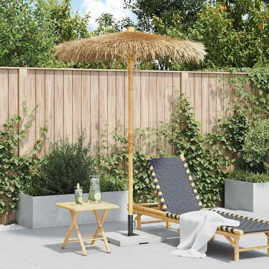 Tiki Paraply Med Bananbladsbaldakin 150 Cm Bambus