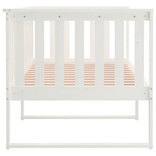 Daybed uden madras 90x190 cm massivt fyrretræ hvid