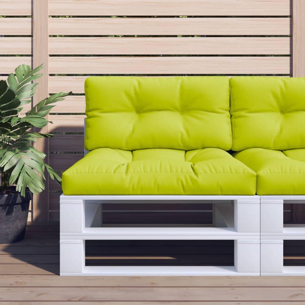 Pallehynde Stof Stribet - Lysegrøn / 80 x 40 x 12 cm