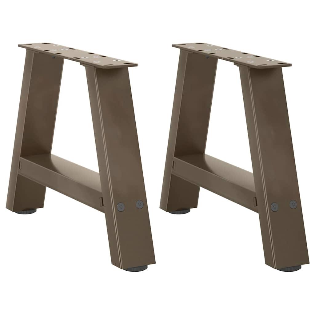 Sofabordsben A-formet 2 stk. 30x(30-31) cm stål