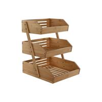 Frugtskål Home ESPRIT Natur Bambus 30 x 33 x 41 cm
