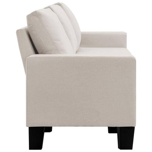 5-personers sofa stof cremefarvet