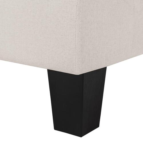 5-personers sofa stof cremefarvet