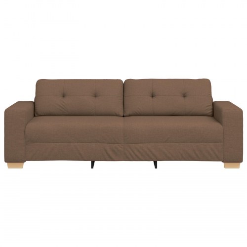 Brun Polyester Stof, Træramme Stor Aftagelige Betræk Stor Sofa
