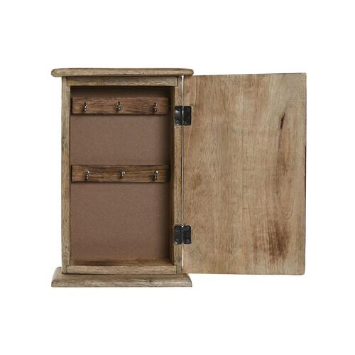 Nøgleskab Home ESPRIT Hvid Natur 18 x 7,5 x 28 cm