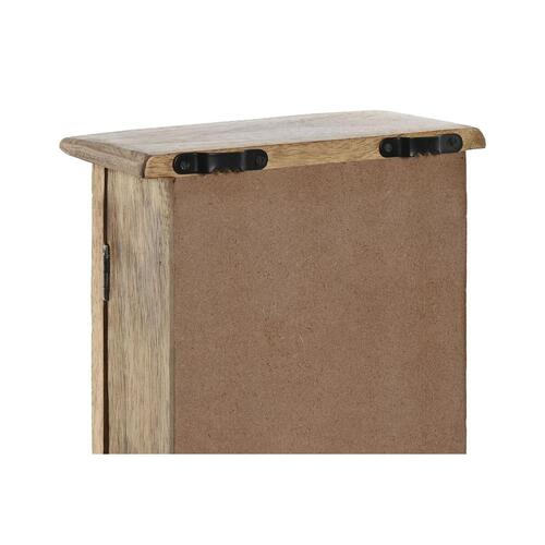 Nøgleskab Home ESPRIT Hvid Natur 18 x 7,5 x 28 cm
