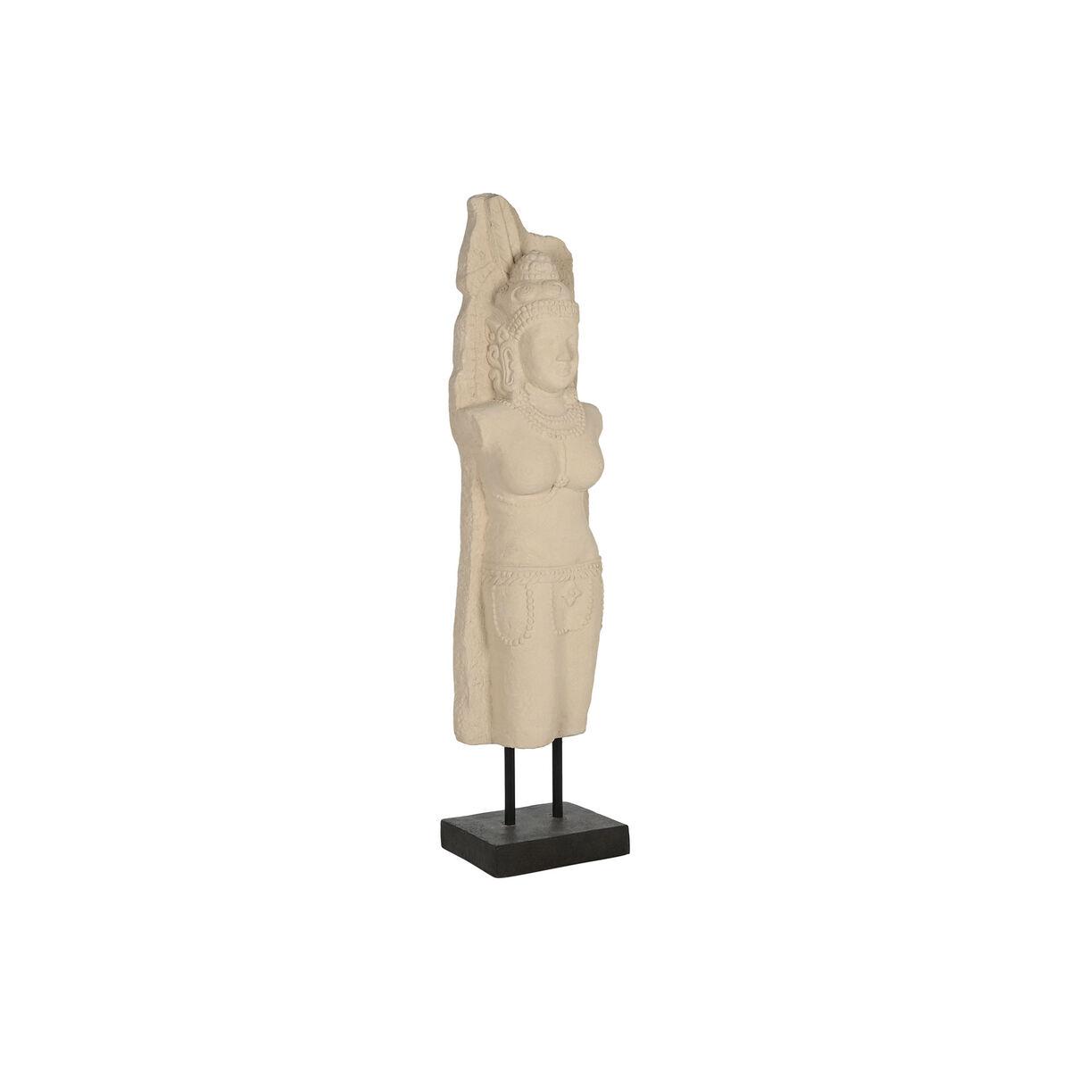 Dekorativ Figur Home Esprit Hvid Sort Buddha 40 X 27 X 148 Cm