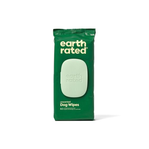 Vådservietter til kæledyr Earth Rated Uden parfume (60 Dele)