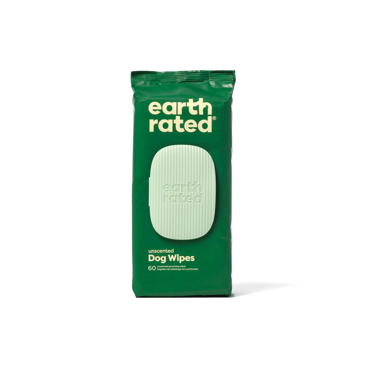 Vådservietter til kæledyr Earth Rated Uden parfume (60 Dele)