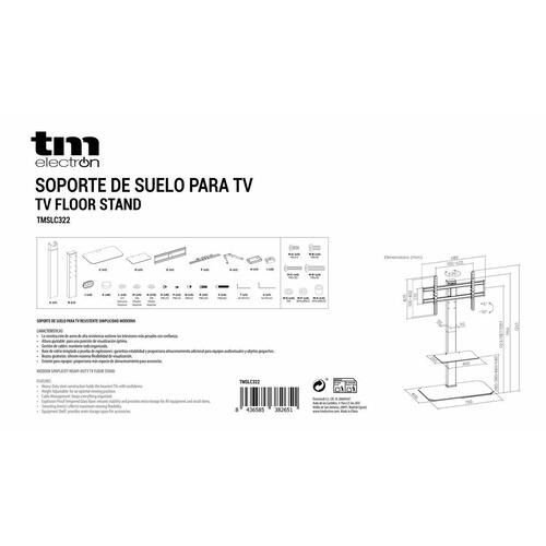 TV-stativer til gulv TM Electron 43"-86" 60 Kg