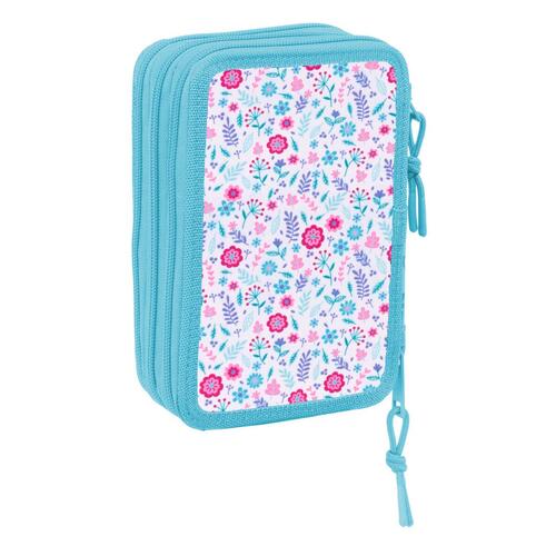 BlackFit8 penalhus med 3 rum - Cool, multifarvet, 37 dele (12,5 × 19,5 × 5,5 cm)