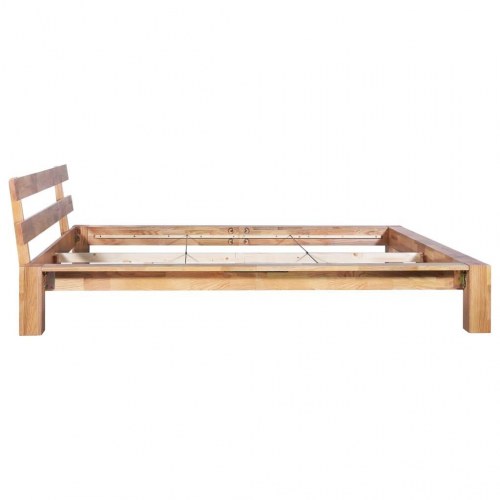 Sengestel massivt egetræ 160 x 200 cm