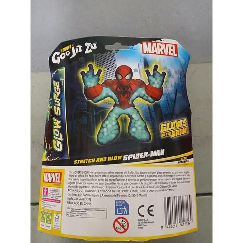 Action Figurer Bandai Marvel Glow Surge Spiderman 13 cm