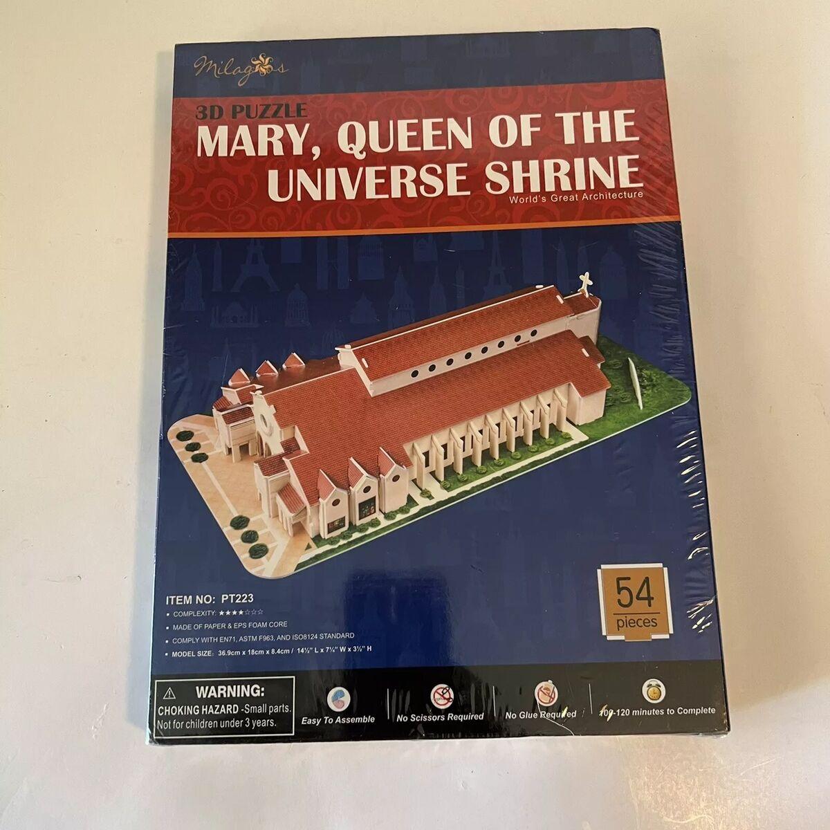 3D Puslespil CubicFun MARY QUEEN OF THE UNIVERSE SHRINE Multifarvet 54 Dele
