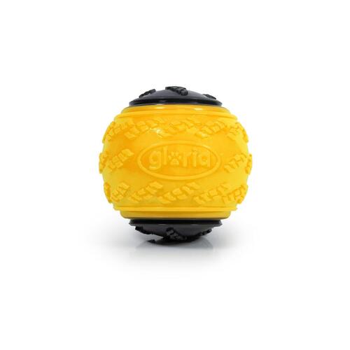 Kæledyrsbold Gloria PLAY AND RUN Gul TPR L 8,89 cm