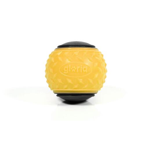 Kæledyrsbold Gloria PLAY AND RUN Gul TPR M 6,35 cm 2 enheder