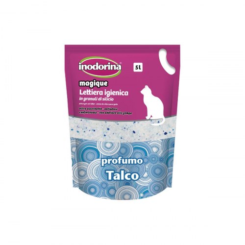Kattegrus silica - Inodorina Magique Talco, 5 l