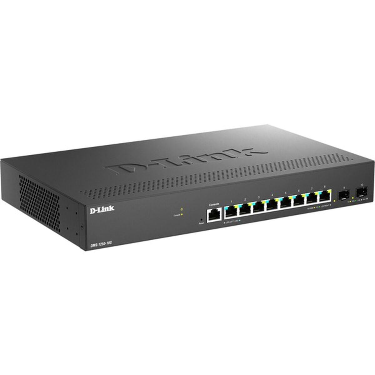 D-Link DMS-1250-10S/E - administrerbar netværksswitch, 8x RJ45 + 2x SFP billede