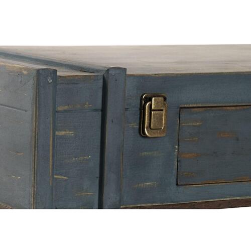 Console DKD Home Decor Blå Metal Birk 101 x 42 x 82 cm